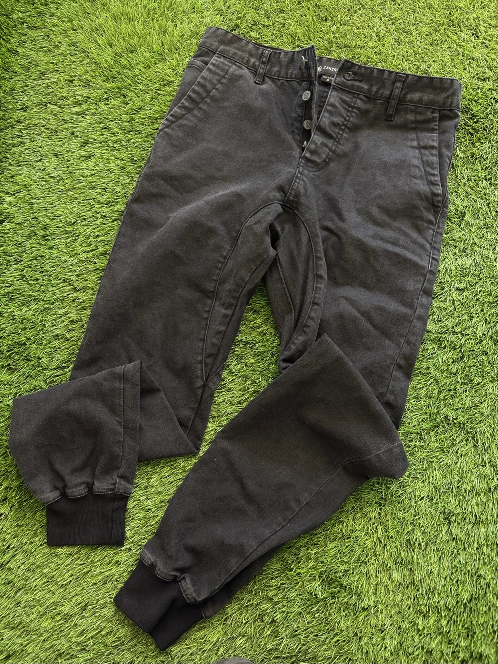 Zanerobe Charcoal Black Jogger Sweatpants Like New Size 30
